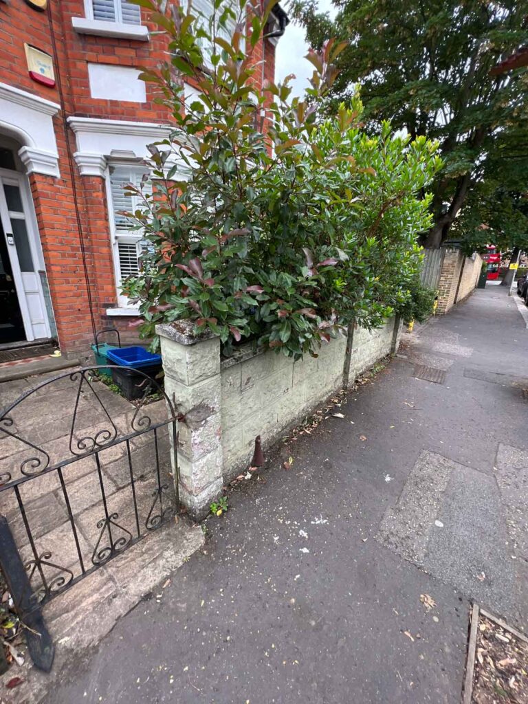 A picture of a tired concrete path