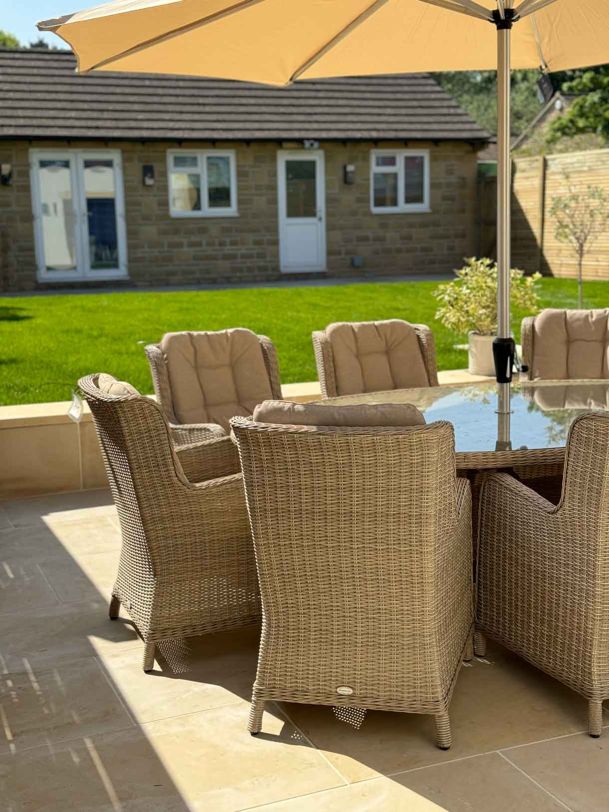A garden furniture set